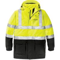 20-J799S, X-Small, Safety Yellow, Left Chest, Waukegan Roofing.